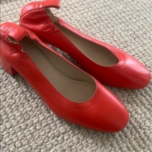 Everlane Day Heel in beautiful cherry red